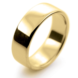 Soft Court Medium - 7mm (SCSM7-Y) Yellow Gold Wedding Ring